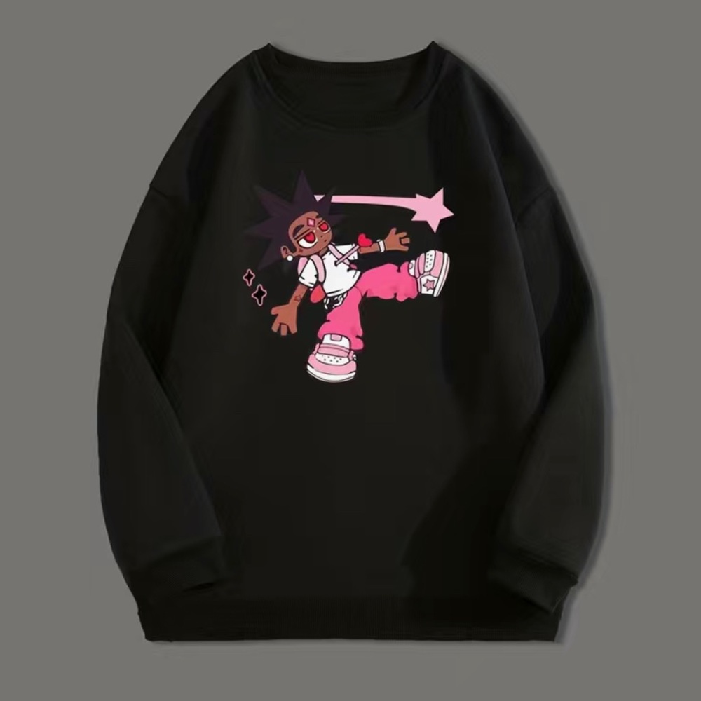 Graphic sweatshirt in grey and black